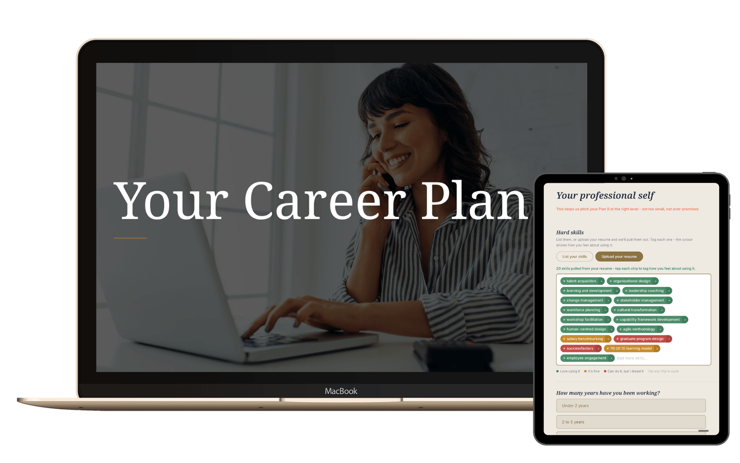 Your Career Plan - your options ranked on fit, speed and effort