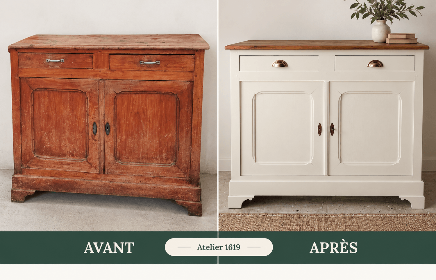 Buffet en merisier, formation étape par étape dans academie atelier 1619
