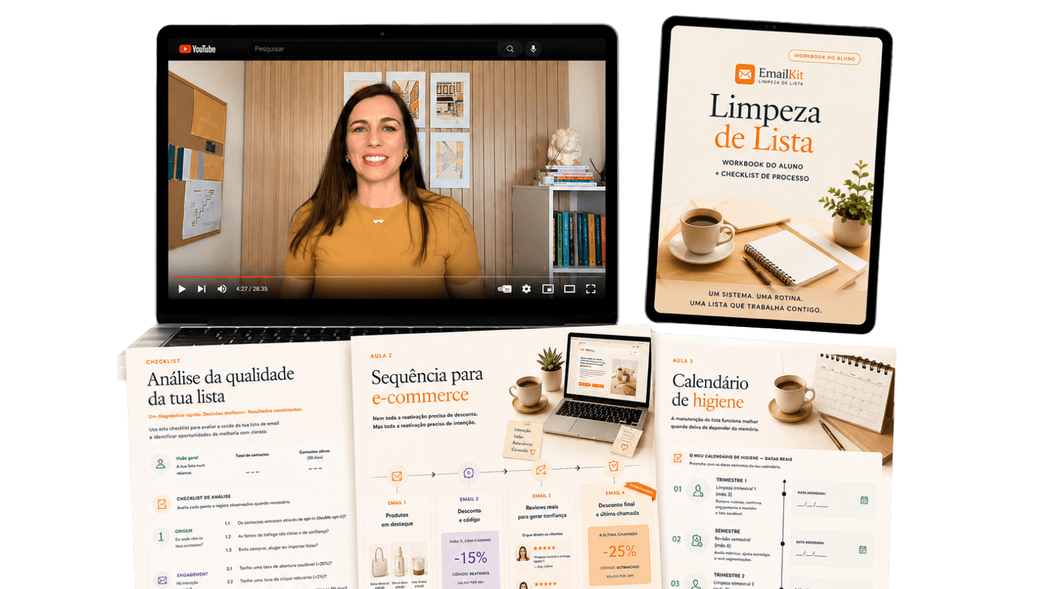 imagem do emailkit por dentro, aulas e materiais