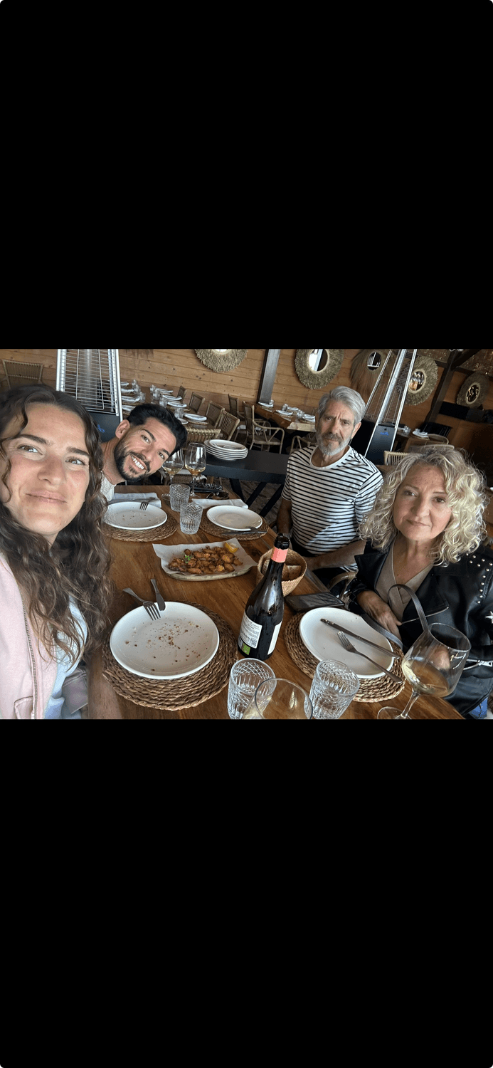 Comida con mis padres