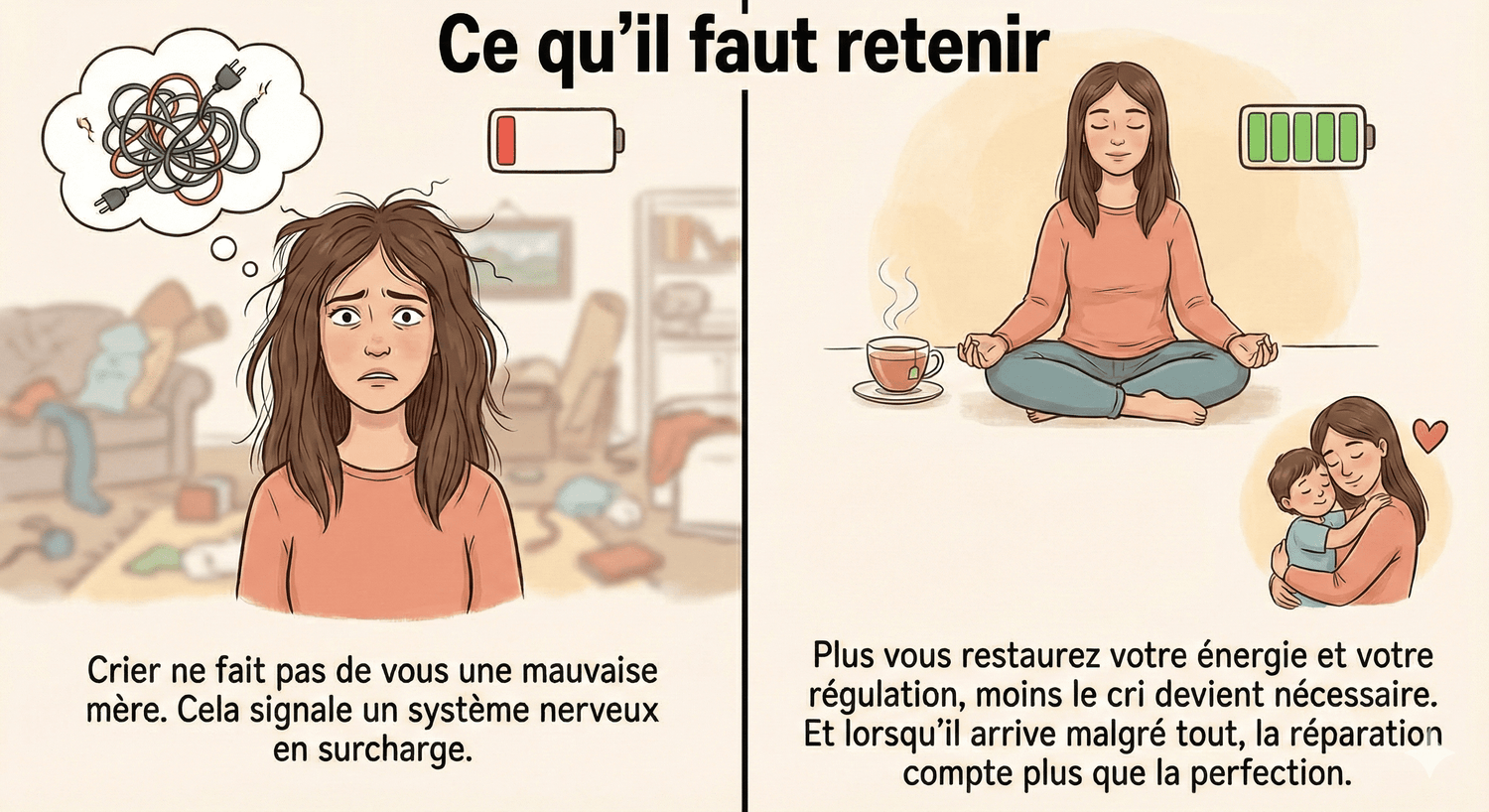 comprendre d'où viennent les cris pour ne pas les répéter