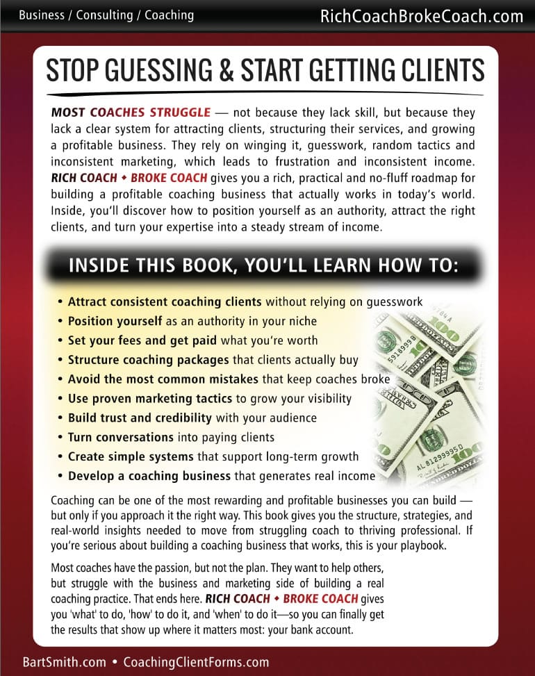 Rich Coach • Broke Coach by Bart Smith