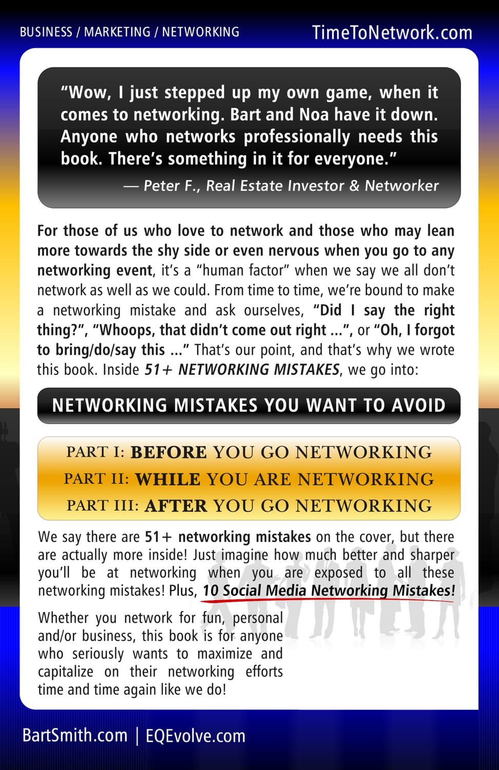  51 Networking Mistakes by Bart Smith