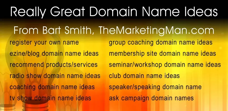 Really Great Domain Name Ideas