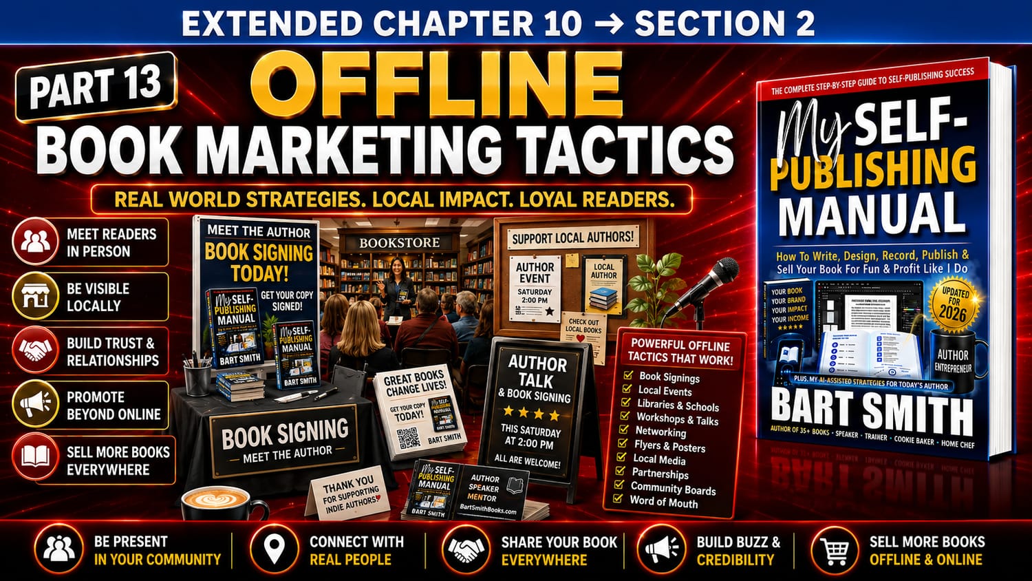 PART 13 - Offline Book Marketing Tactics For Authors