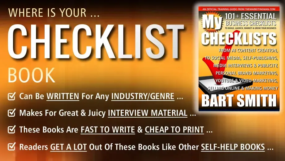 Where Is Your Checklist Book? Checklist Book Ideas by Bart Smith