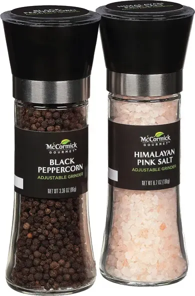 Himalayan Pink Salt & Black Peppercorn Grinder