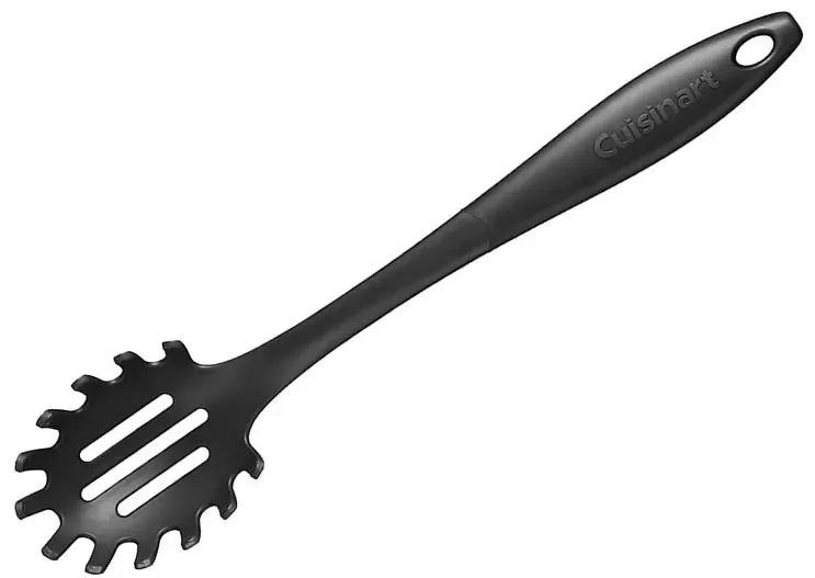 Cuisinart Curve Handle Nylon, Pasta Server,Black,1 EA, 14.5"