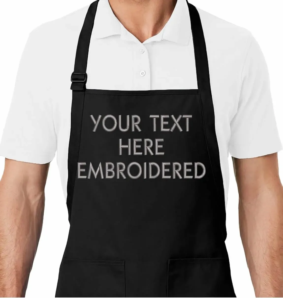 Personalized Apron with Custom Name or Any Text. Chef, Cooking, Grilling, or Baking Gift