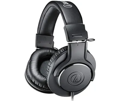 Audio-Technica ATH-M20X Pro Studio Monitor Headphones, Black