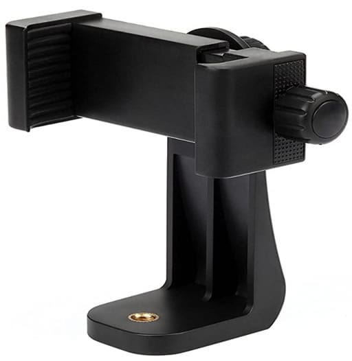 Premium Smartphone Holder/Vertical and Horizontal Tripod Mount Adapter Rotatable Bracket with 1/4 inch Screw/Adjustable Clip for iPhone, Android Cell Phone, Selfie Stick, Camera Stand