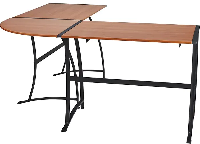 Staples Gillespie 62"W L-Shaped Desk, Sonona Cherry (28189R-CC)