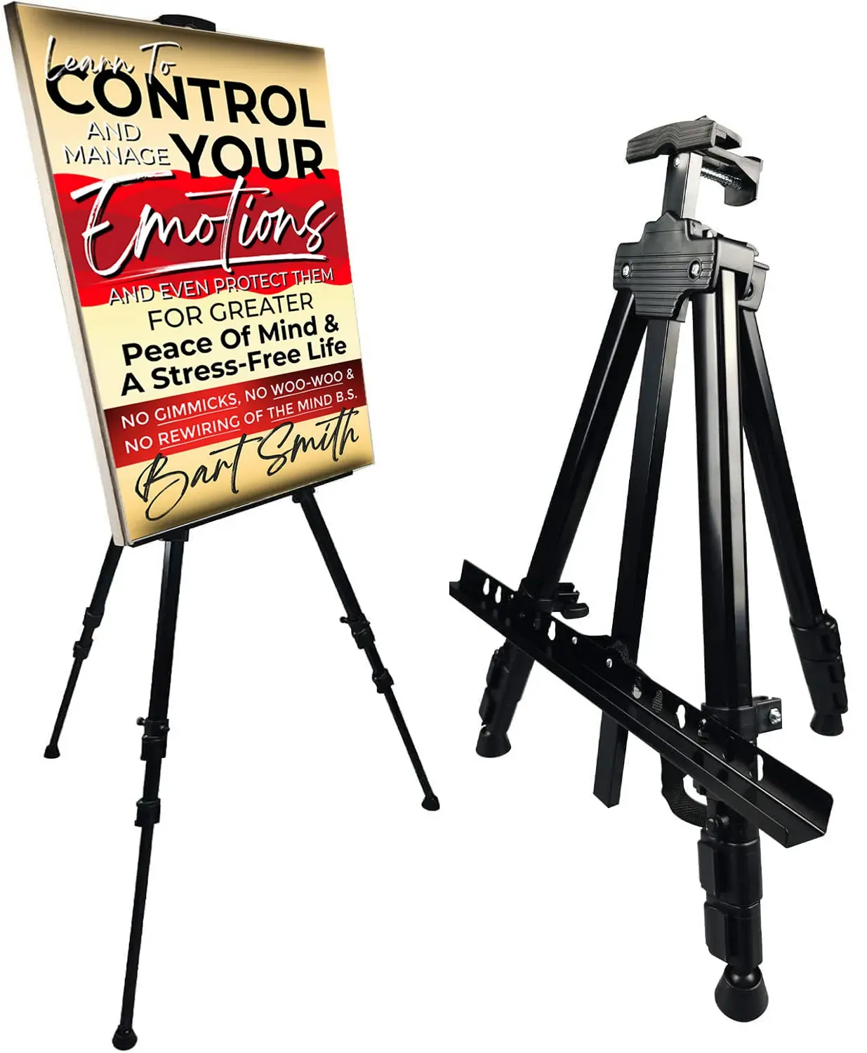 Portable/Adjustable Metal Art Painting Display Artist Easel Stand Height (17" to 66") with Carry Bag