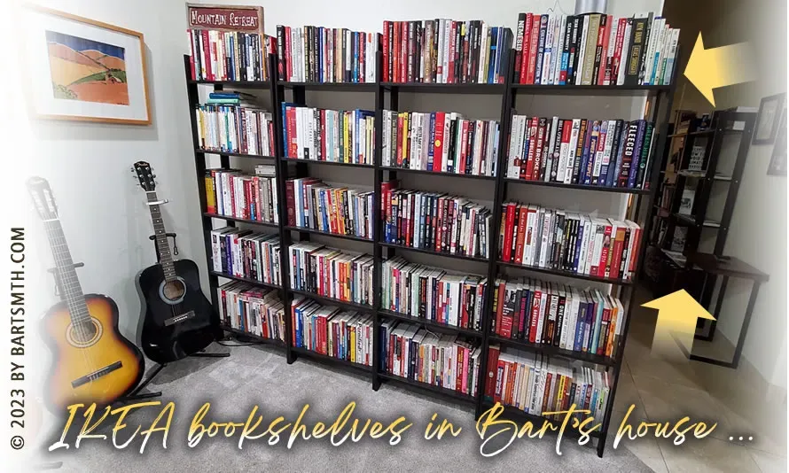 IKEA LAIVA Bookcase (Black-Brown)