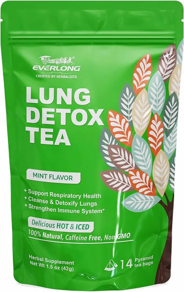 EVERLONG Lung Detox Tea For Lung & Respiratory Health