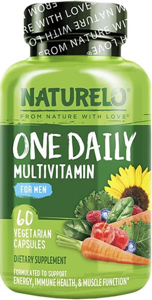 NATURELO One Daily Multivitamin for Men 60 Vegetarian Capsules