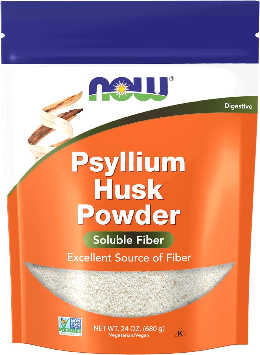 NOW® Psyllium Husk POWDER (24-Ounce)