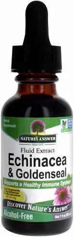 Nature's Answer Enchinacea & Goldenseal | Supports a Healthy Immune System | Super Concentrated Pure Extract (Alcohol-Free, Gluten-Free, Vegan & Kosher Certified 1oz)