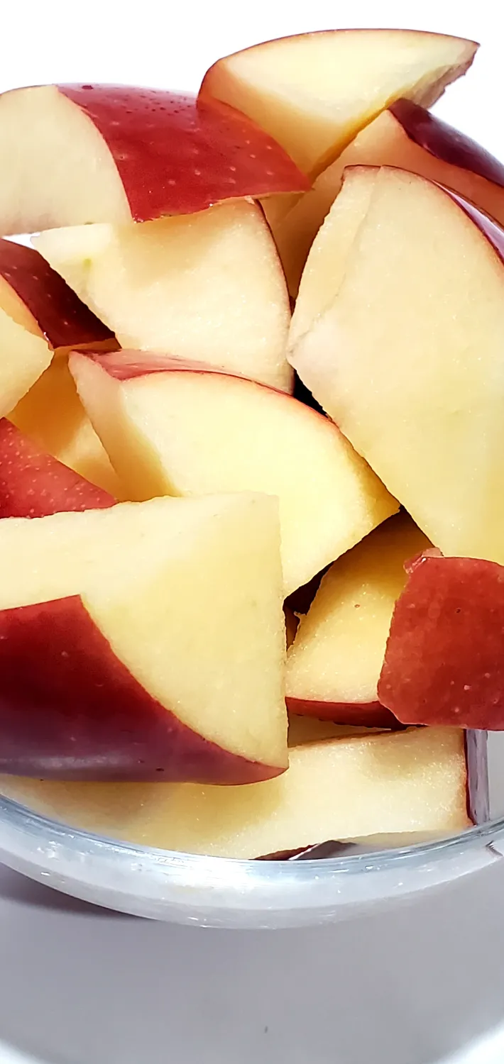 APPLE SLICES FUJI ARE MY FAVORITE