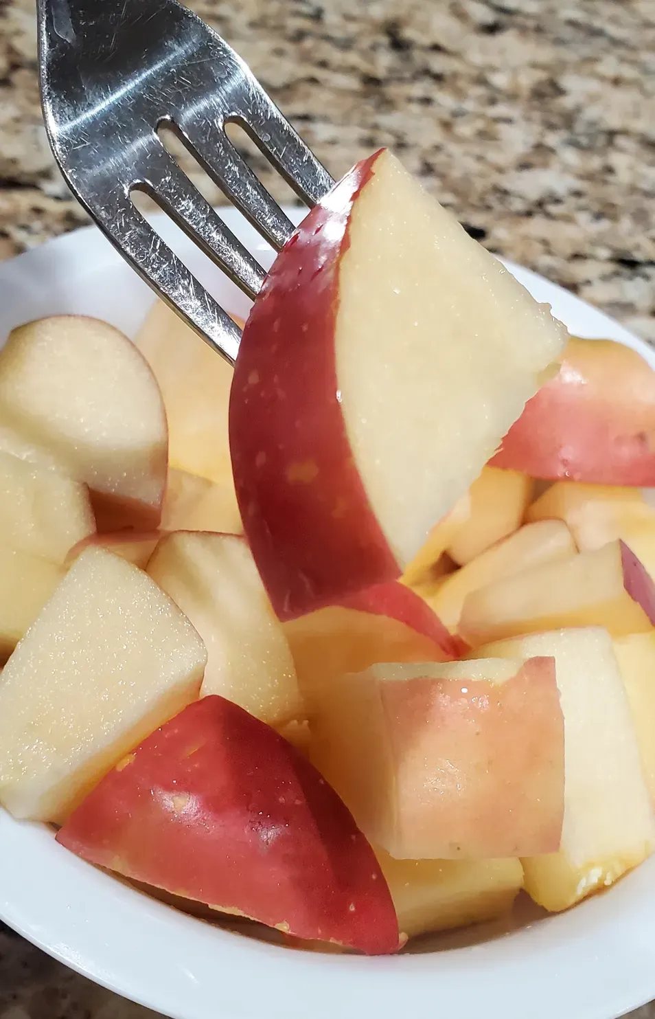 APPLE SLICES FUJI ARE MY FAVORITE