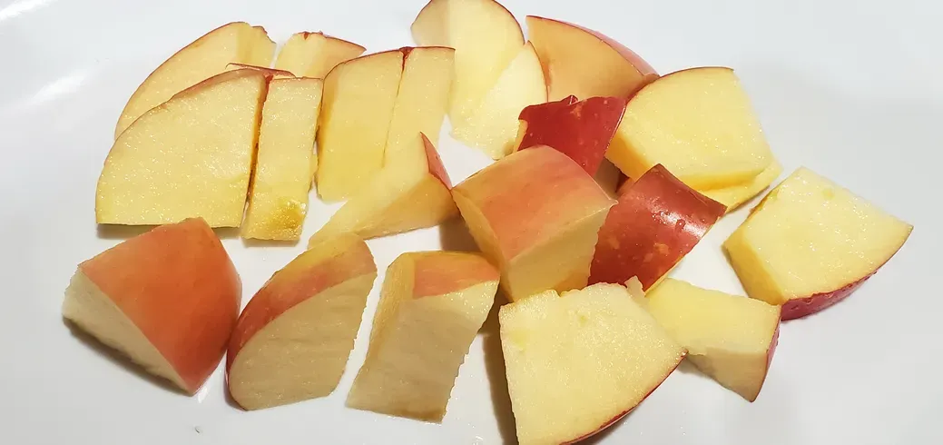APPLE SLICES FUJI ARE MY FAVORITE