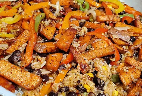 Bart's "Vegetarian" Sautéed Sweet Potato Soft Tacos (or Mini-Burritos)