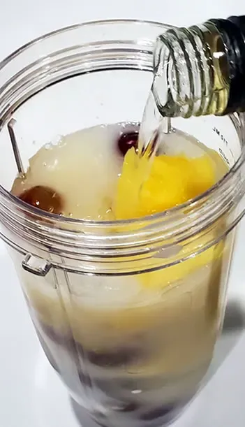 Bart's "World Famous" Party "Barty Smoothie" With Pineapple, Red Grapes & Pink Lemonade Concentrate