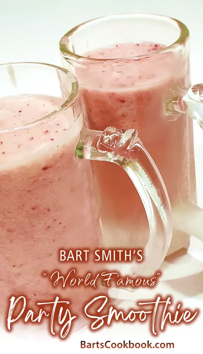 Bart's "World Famous" Party "Barty Smoothie" With Pineapple, Red Grapes & Pink Lemonade Concentrate
