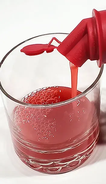 Bart's "World Famous" Piña "Bart-Ladas" Blended With Real Pineapple Slices, A Handful Of Red Grapes & Raspberry Fruit "Lava Flow" Puree Drink Mix