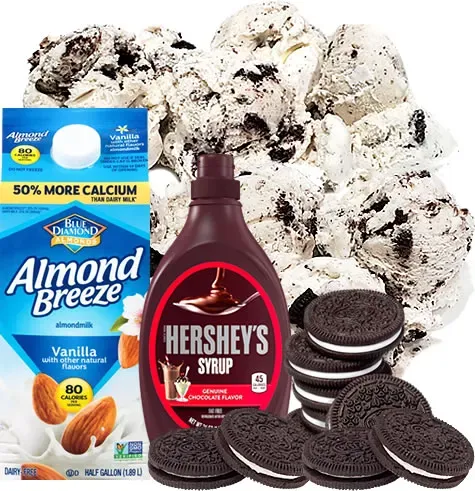 Bart Smith's Cookies & Cream Ice Cream Shake With Chocolate Syrup & Crushed Oreo Wafers