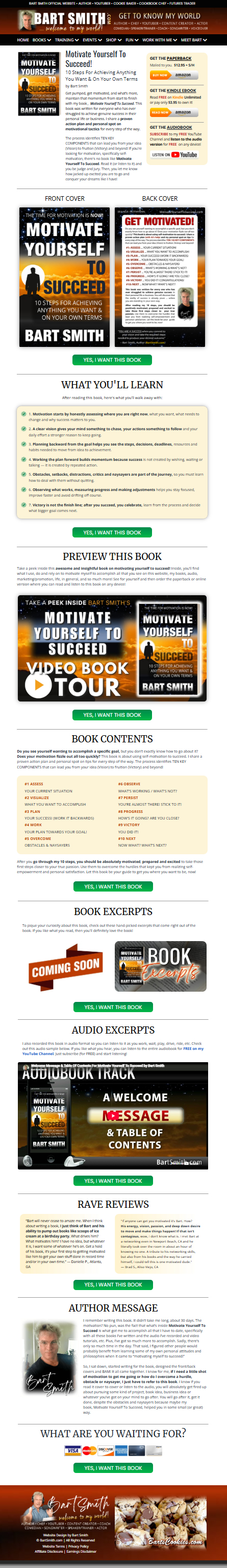 Motivate Yourself To Succeed! 10 Steps For Achieving Anything You Want & On Your Own Terms by Bart Smith