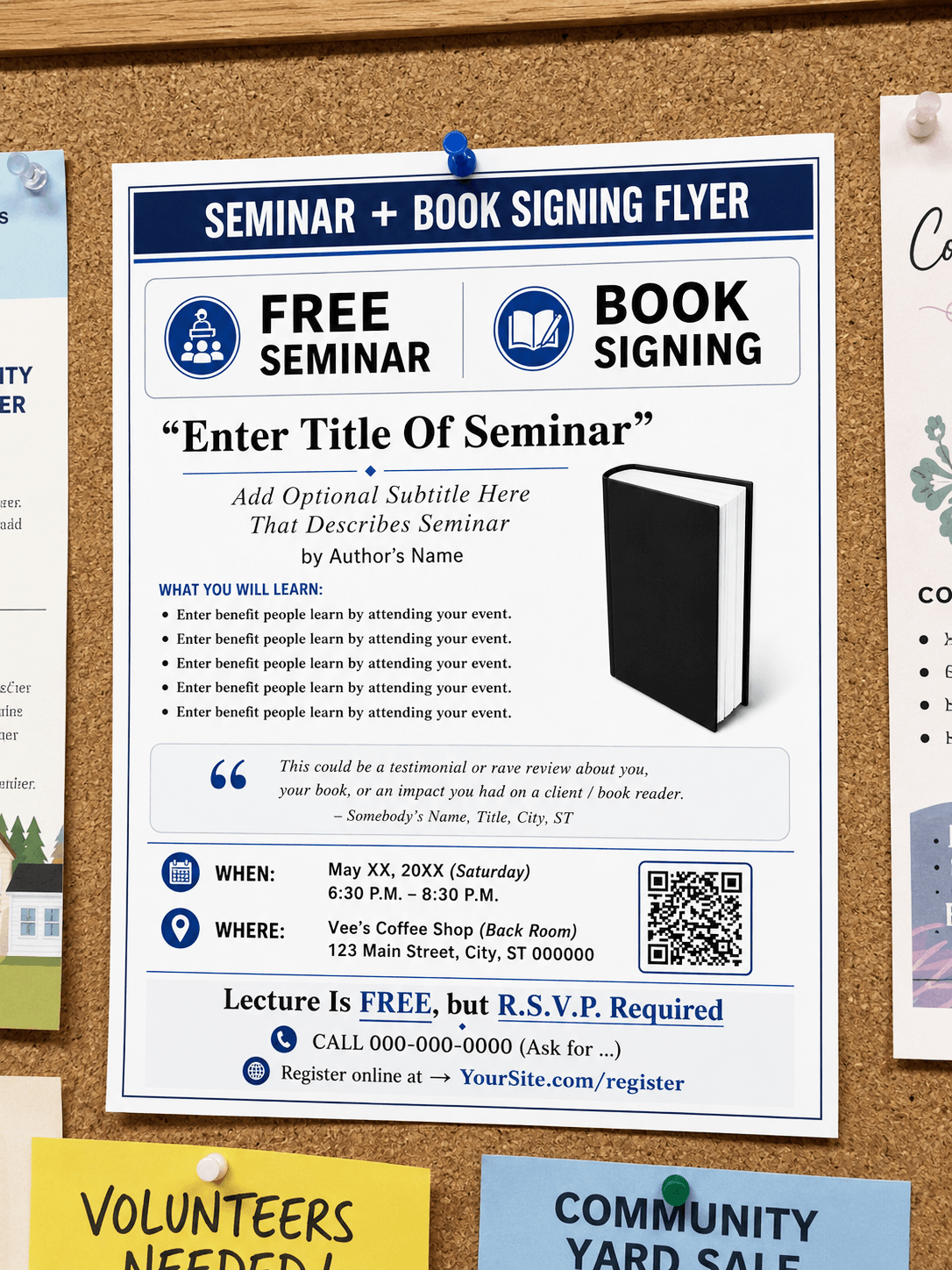 Seminar & Book Signing Flyer Ideas For Authors