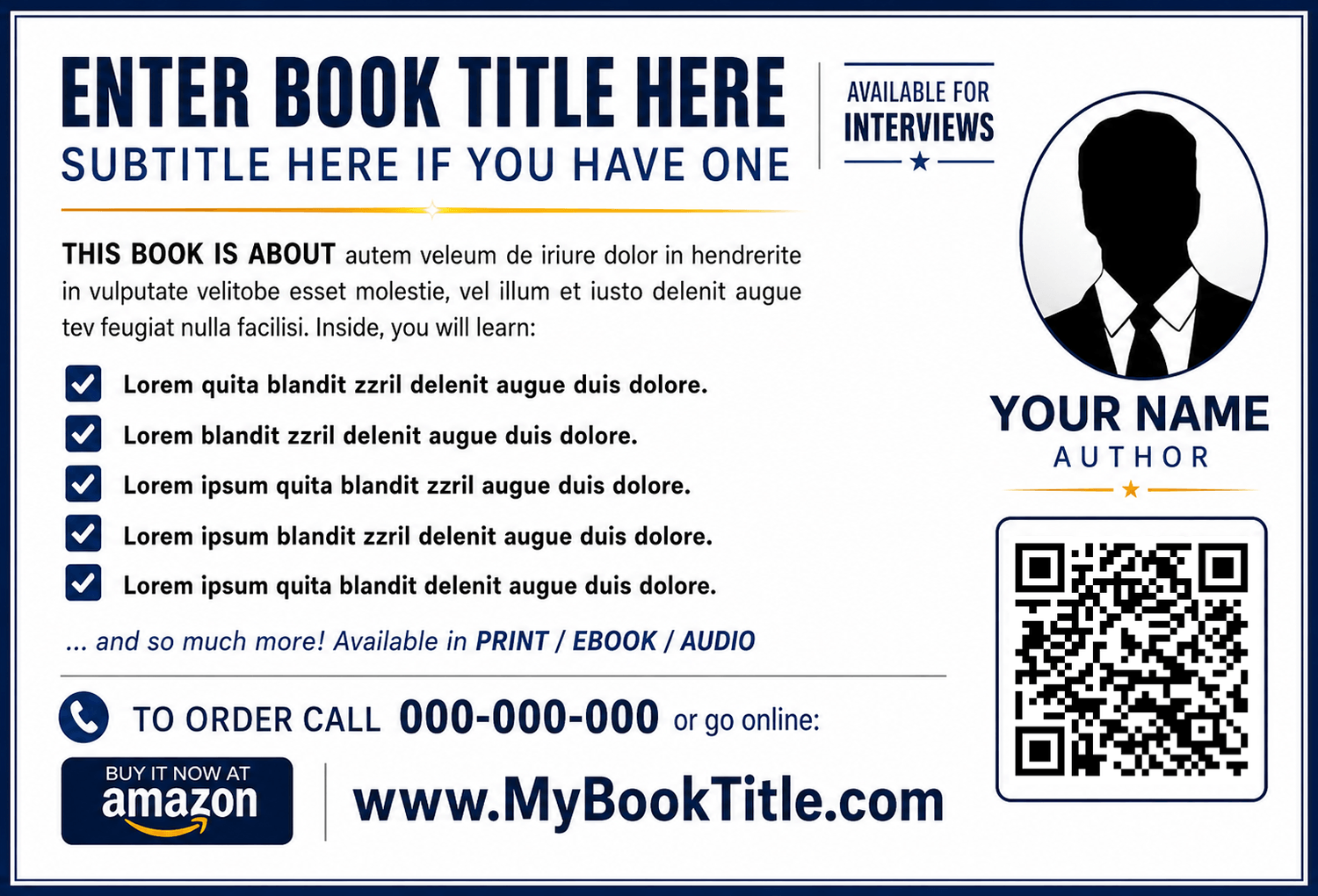 Book Postcards & Flyers For Author Promotion