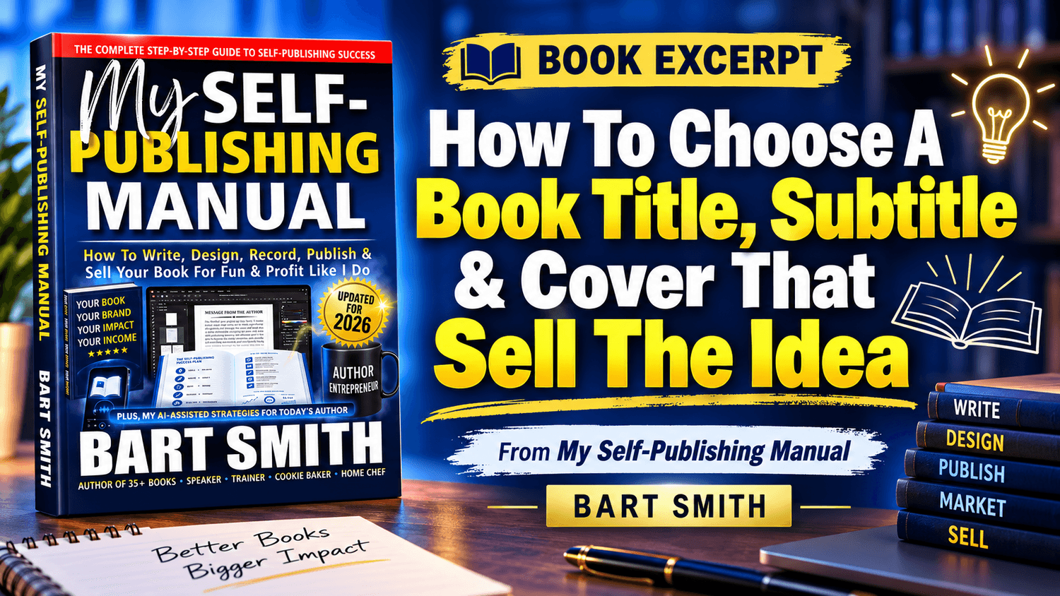 How To Choose A Book Title, Subtitle & Cover That Sell The Idea