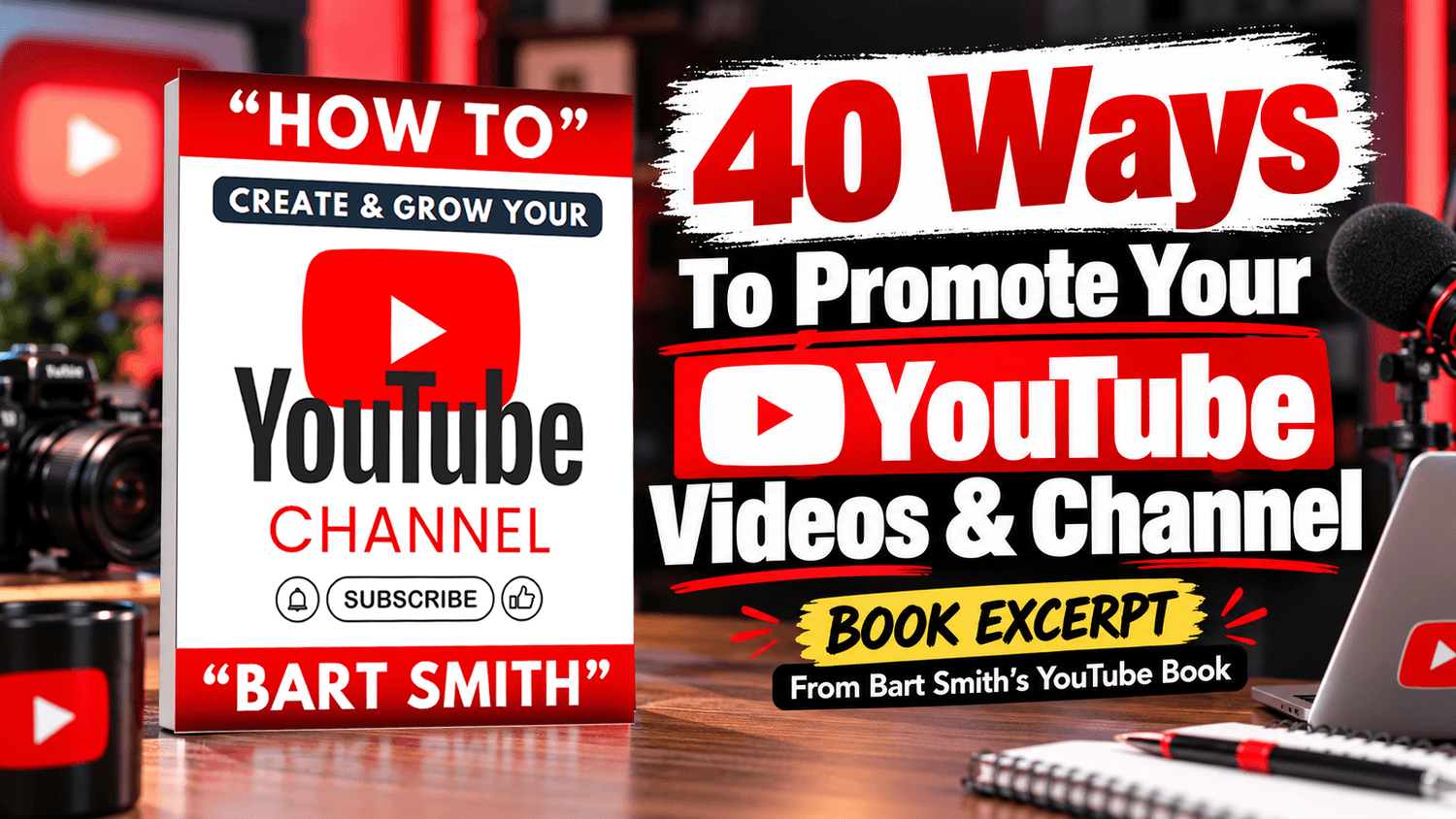 40 Ways To Promote Your YouTube Videos | Bart Smith