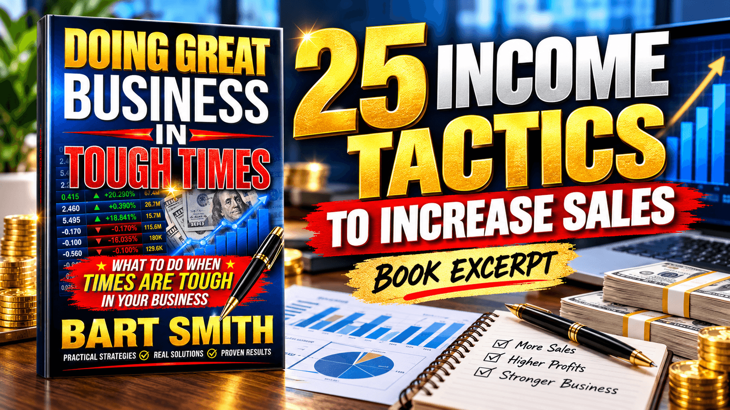 25 Income Tactics To Increase Sales by Bart Smith