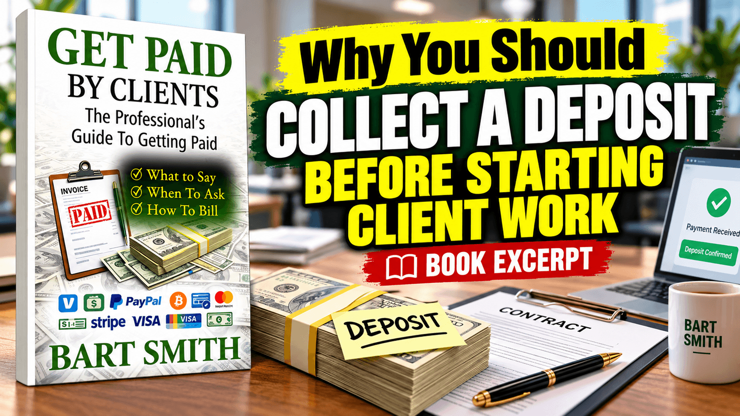 Why You Should Collect A Deposit Before Starting Client Work by Bart Smith