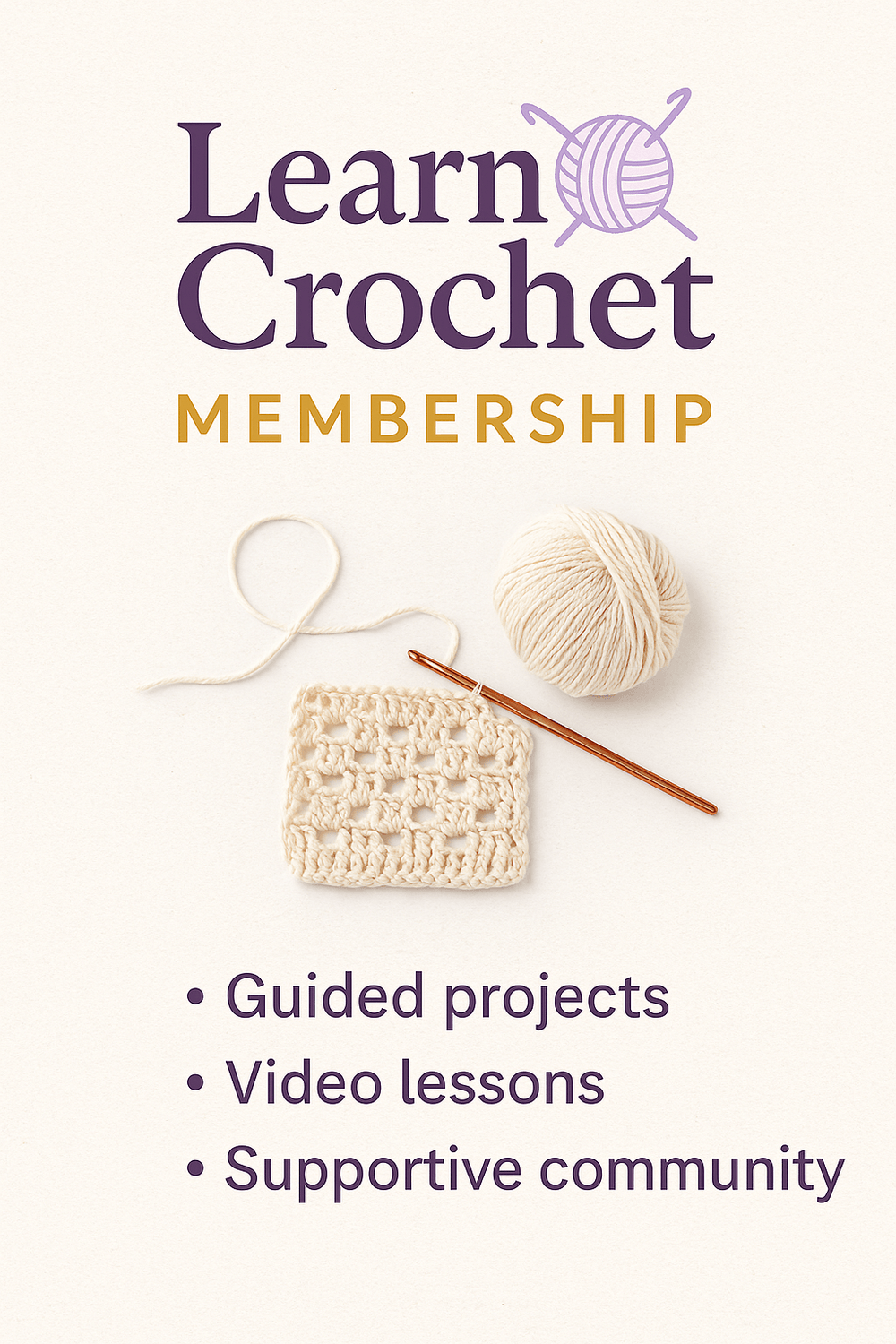 Learn Crochet Membership preview