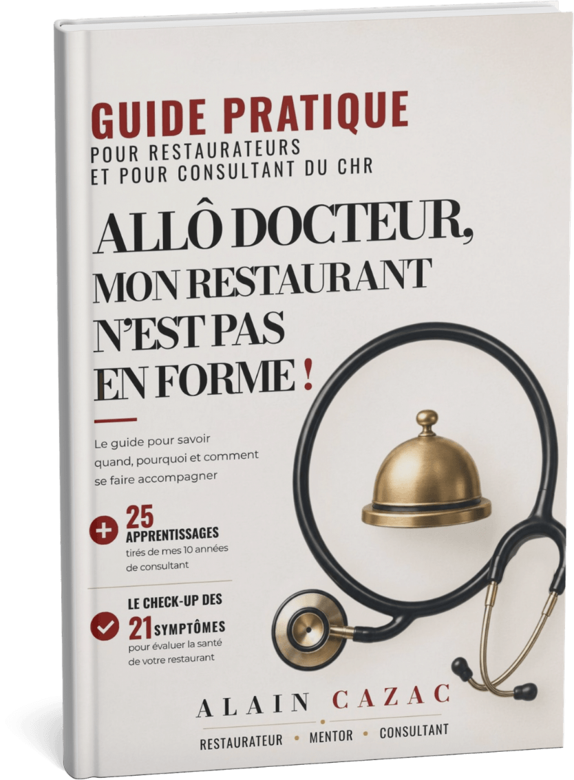 Mockup du livre blanc Allô Docteur, mon restaurant n'est pas en forme