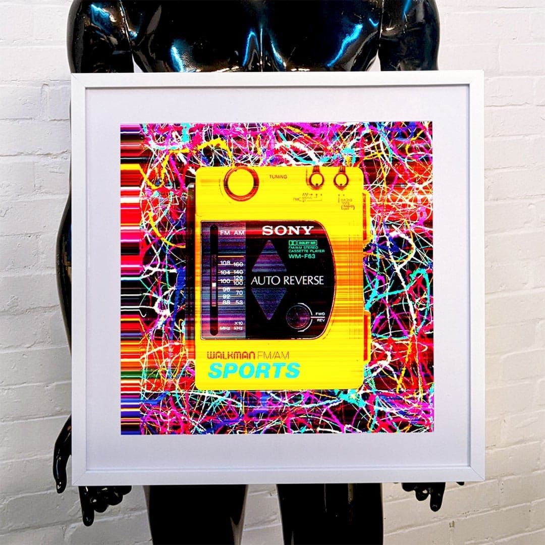 Poster for a digital art exhibition at Arroz Estudios in Lisbon