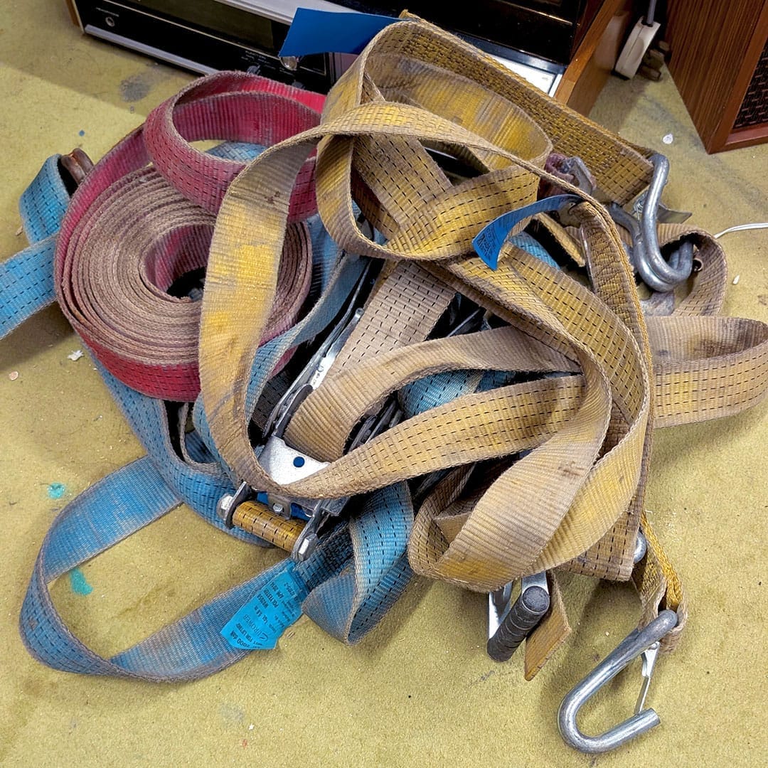 Pink Music Graffiti painting exhibited in an industrial gallery setting