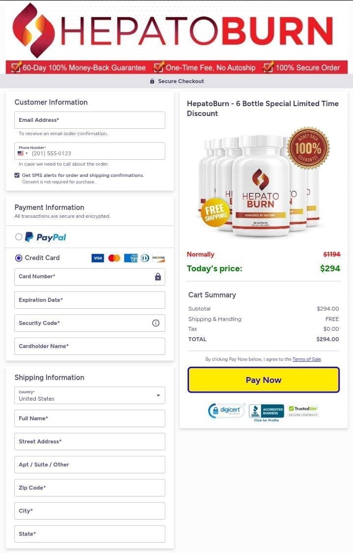cart data form