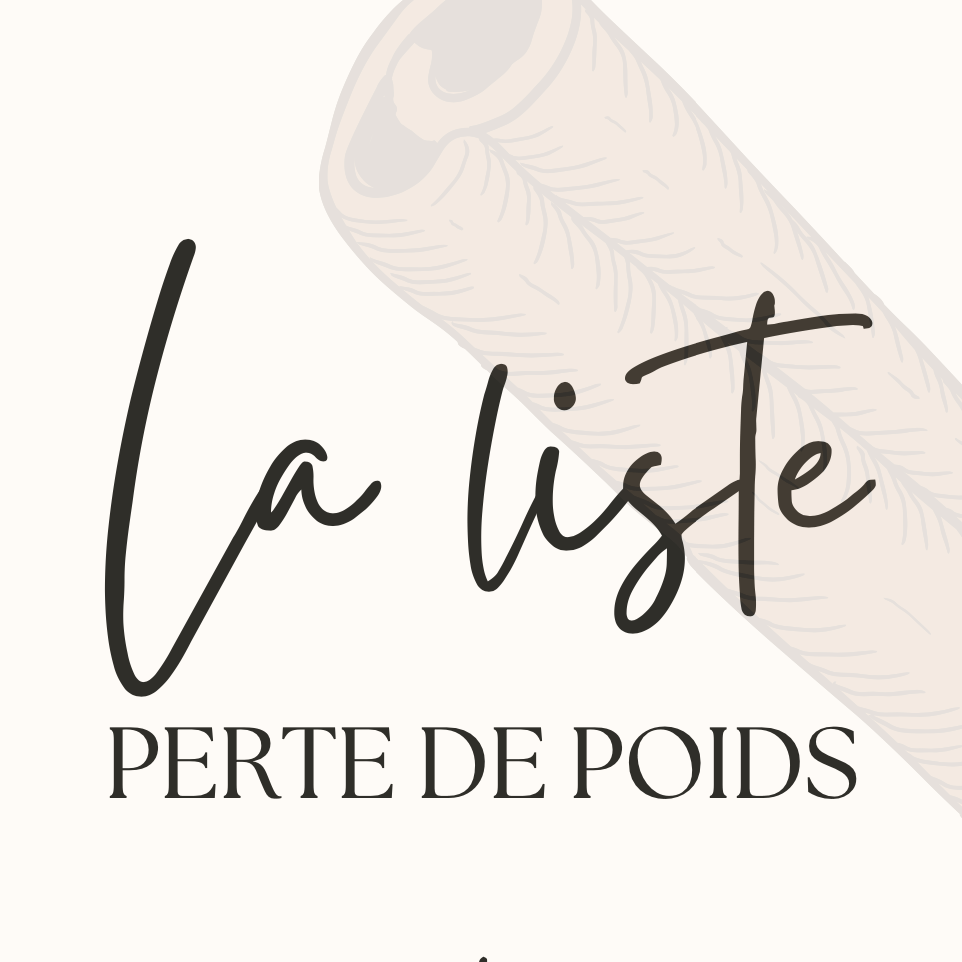 La liste de course spéciale perte de poids