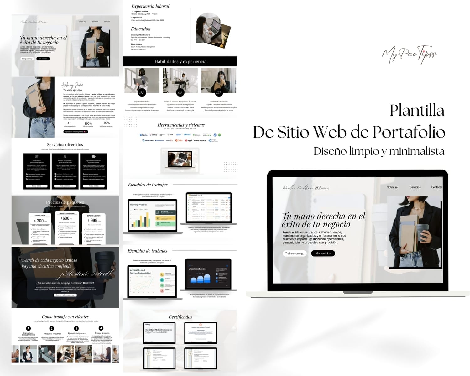 Plantilla Portafolio Web