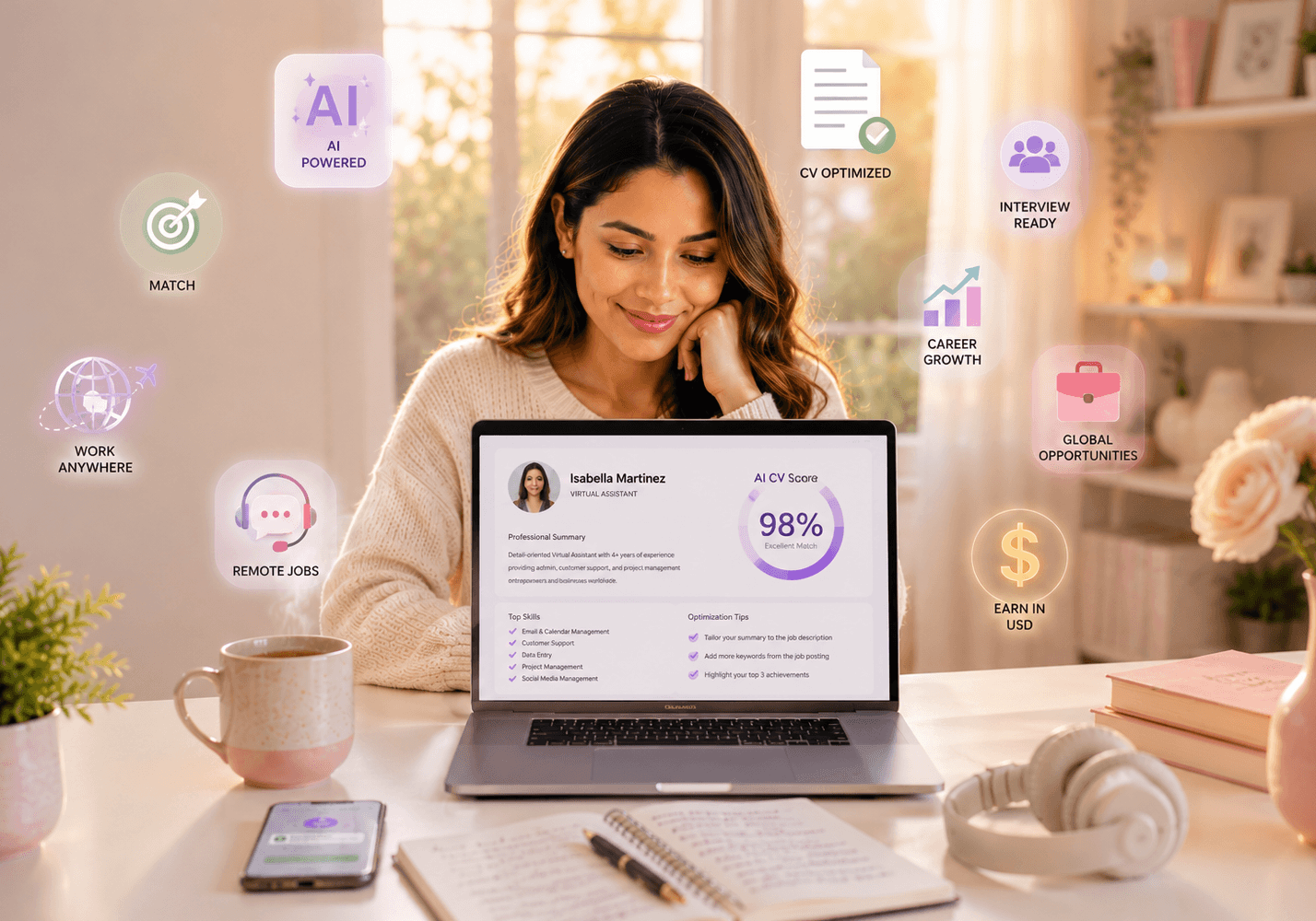 6 Herramientas de IA para Conseguir Trabajo Remoto Más Rápido (Y En ...