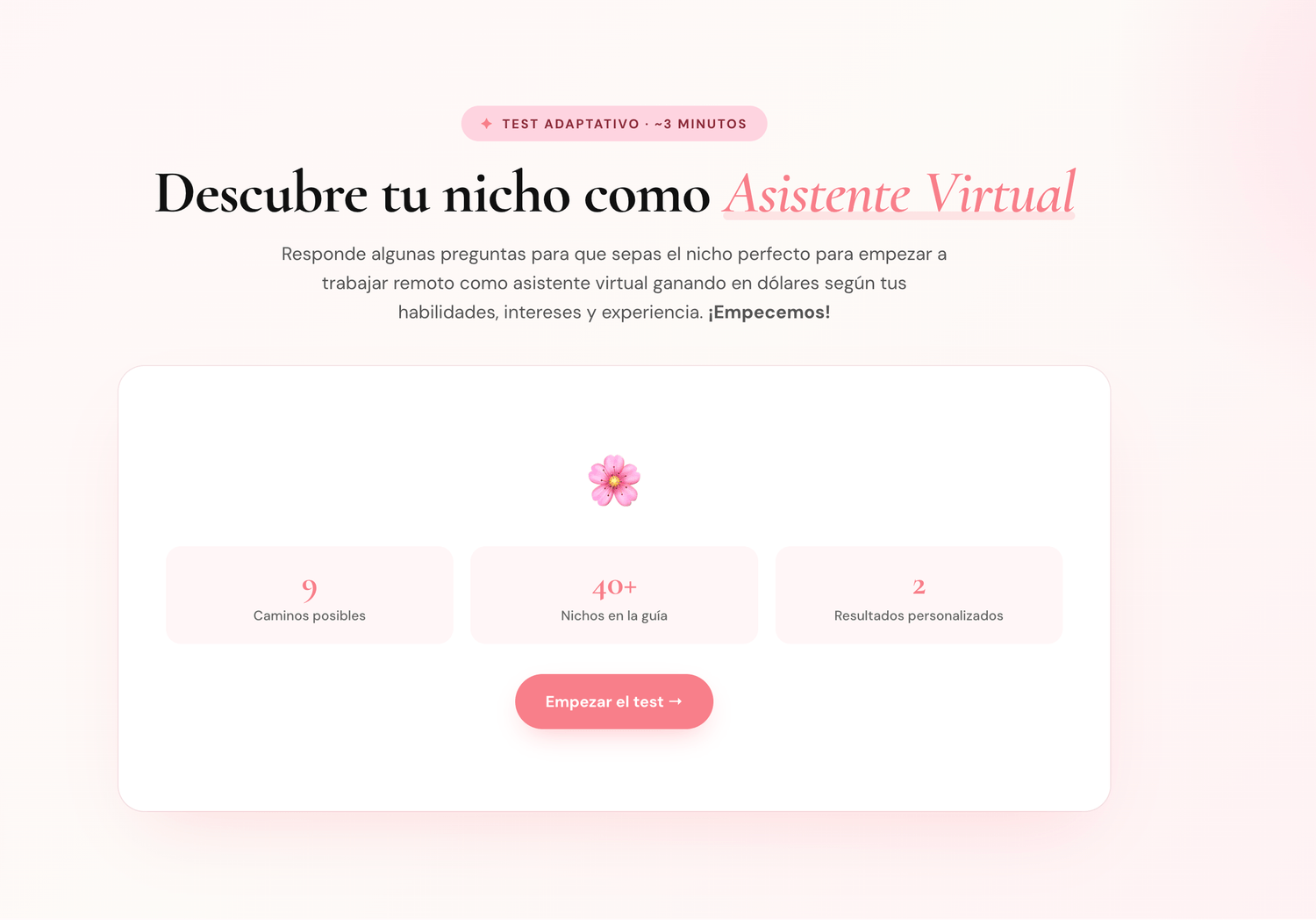 Test En qué trabajar remoto