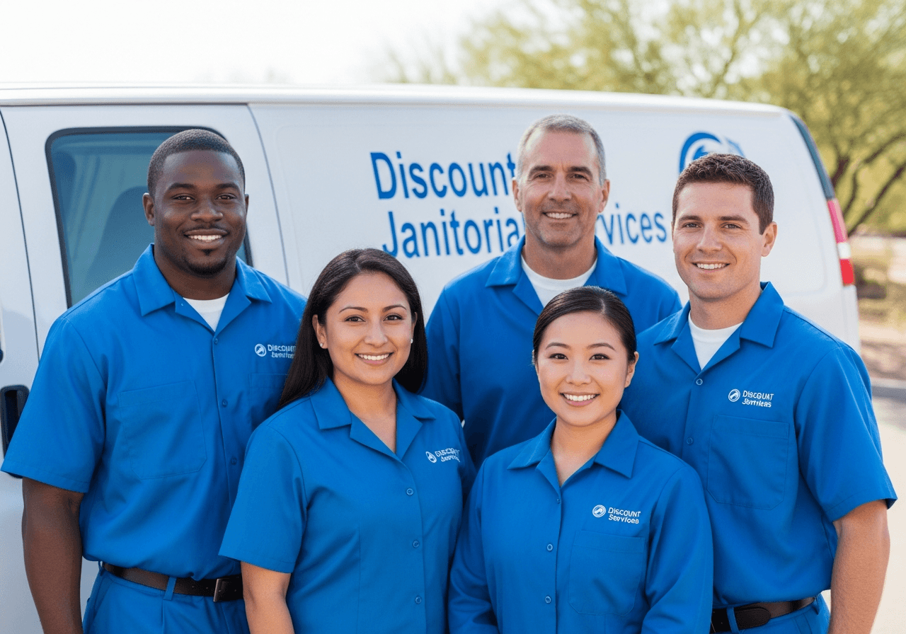 Professional cleaning team