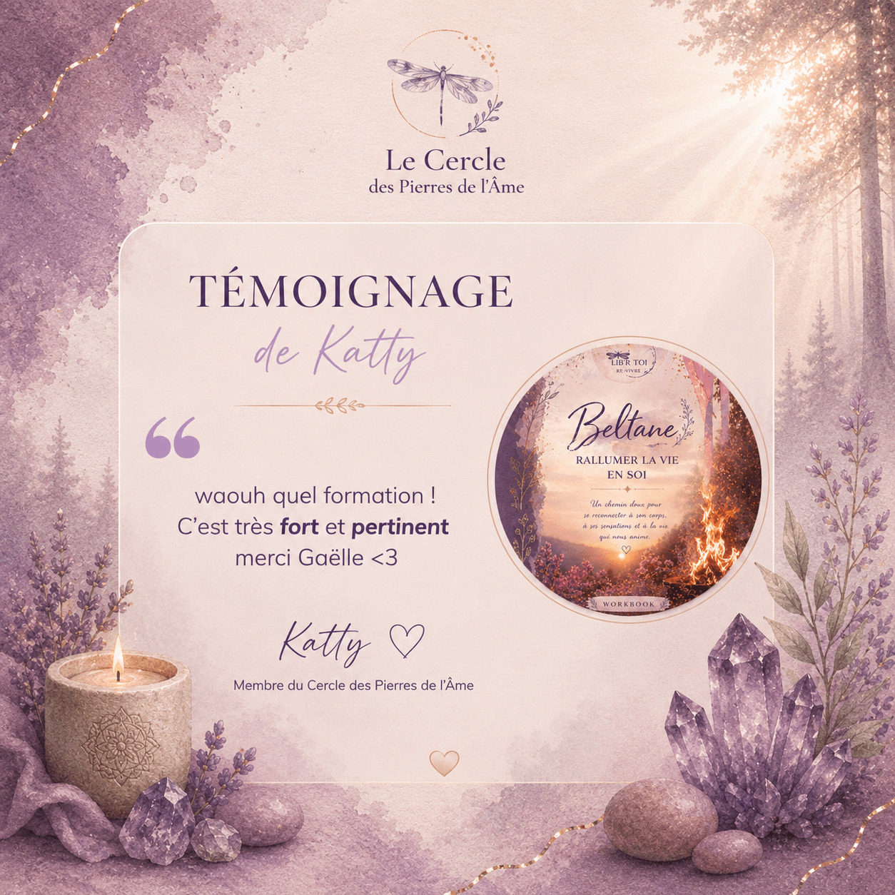 Témoignage Lydia — La Dignité du Feu