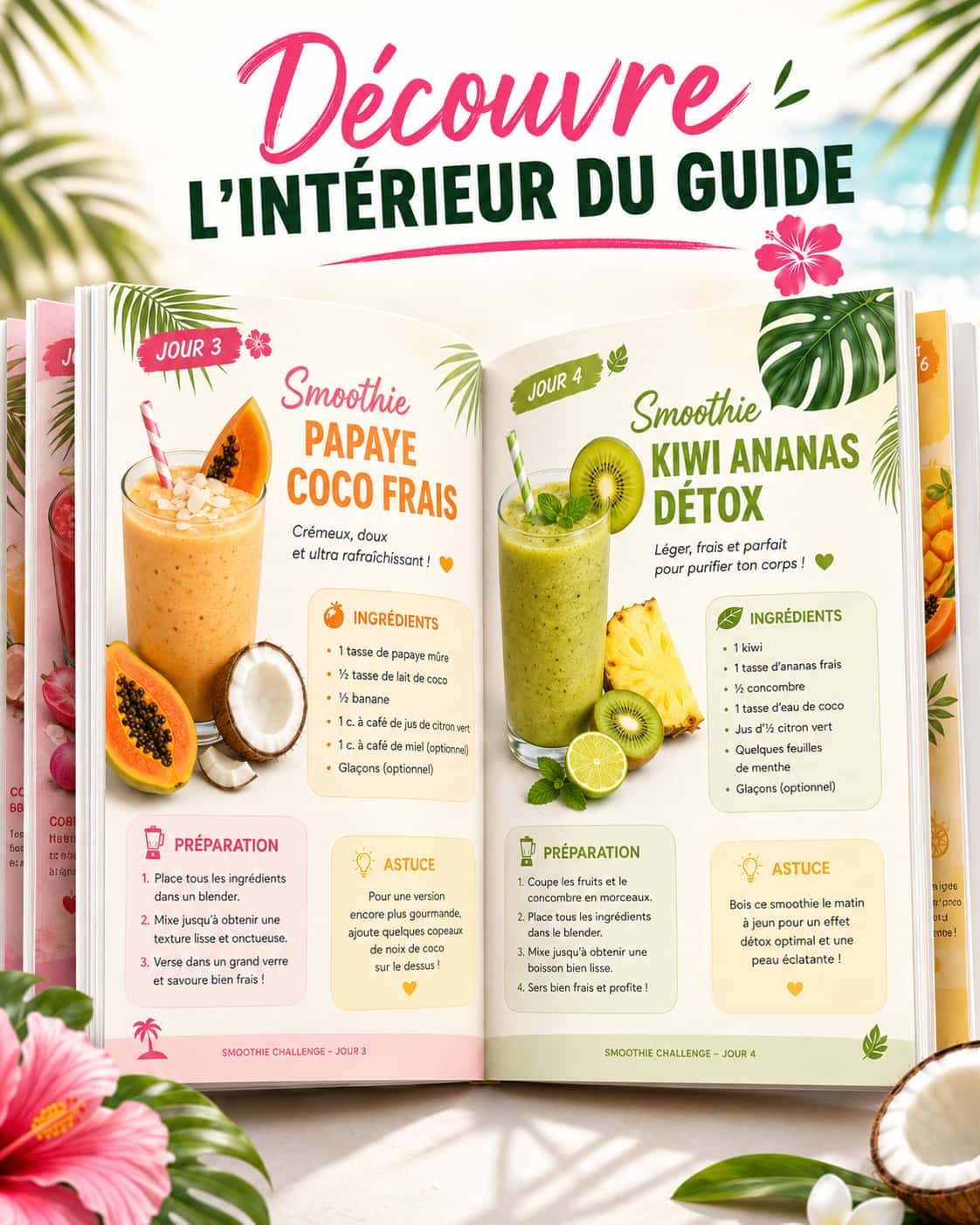 Page interne 2 du guide smoothie