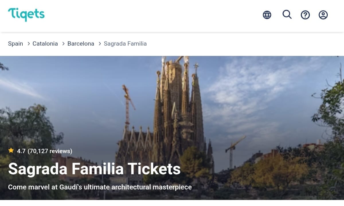 Tiqets: Sagrada Familia Tickets